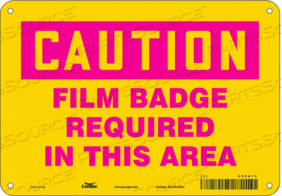 OEM#: 452A13ЗНАК РАДИАЦИОННОЙ БЕЗОПАСНОСТИ ПЛАСТИКОВЫЙ 7 H от Condor