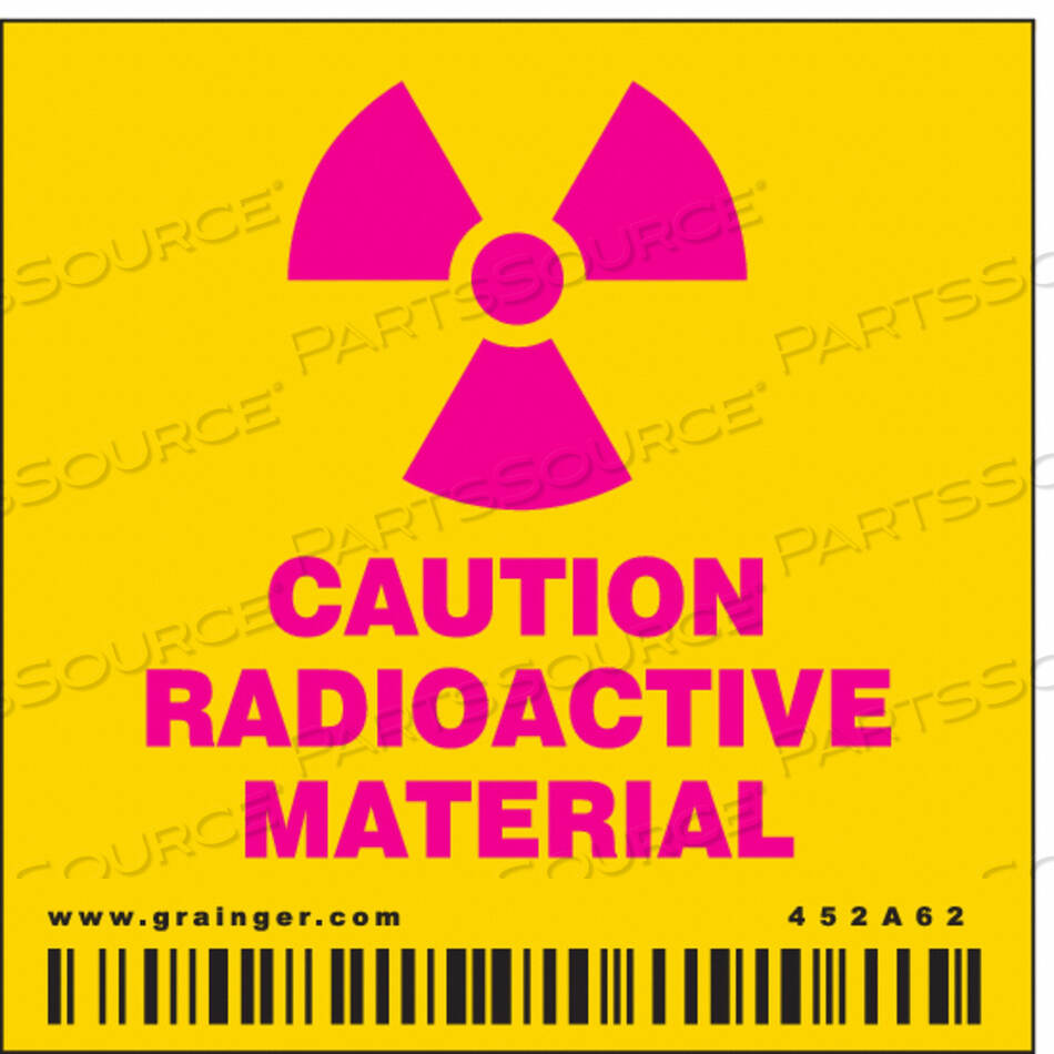 OEM#: 452A62ЗНАК РАДИАЦИИ ПРЕДУПРЕЖДАЮЩИЙ НАКОНЕЧНИК 2-1/4 H от Condor