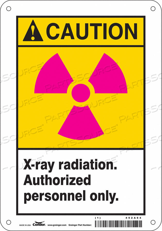 OEM#: 452A64ЗНАК РАДИАЦИОННОЙ БЕЗОПАСНОСТИ, ПРЕДУПРЕЖДЕНИЕ, ЗАГОЛОВОК 10 H от Condor