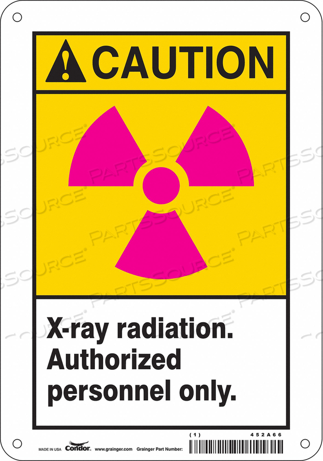 OEM#: 452A66Знак радиационной опасности, заголовок 10 H от Condor