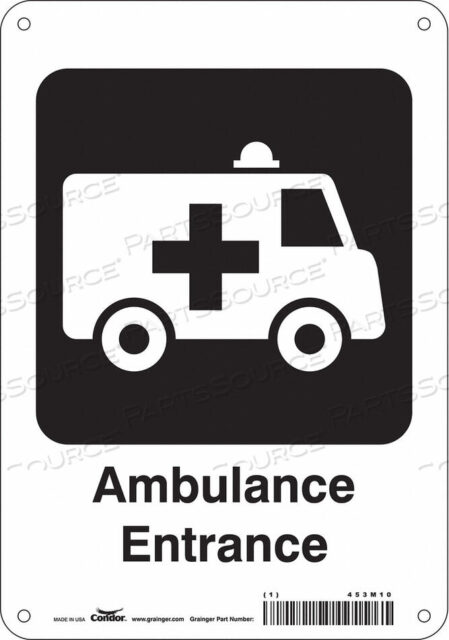 OEM#: 453M10ЗНАК БОЛЬНИЦЫ 10 В X 7 Ш ТОЛЩИНА 0,055 от Condor