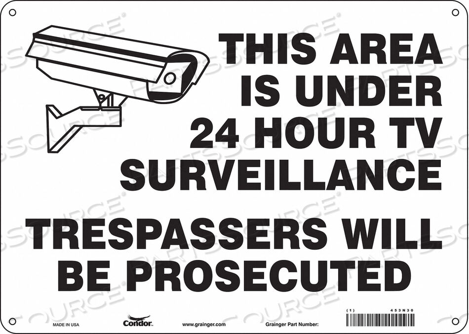 OEM#: 453N30J7034 ЗНАК БЕЗОПАСНОСТИ 10 H 14 W АЛЮМИНИЙ от Condor