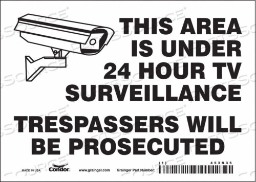 OEM#: 453N35J7034 ЗНАК БЕЗОПАСНОСТИ 5 H 7 W VINYL от Condor