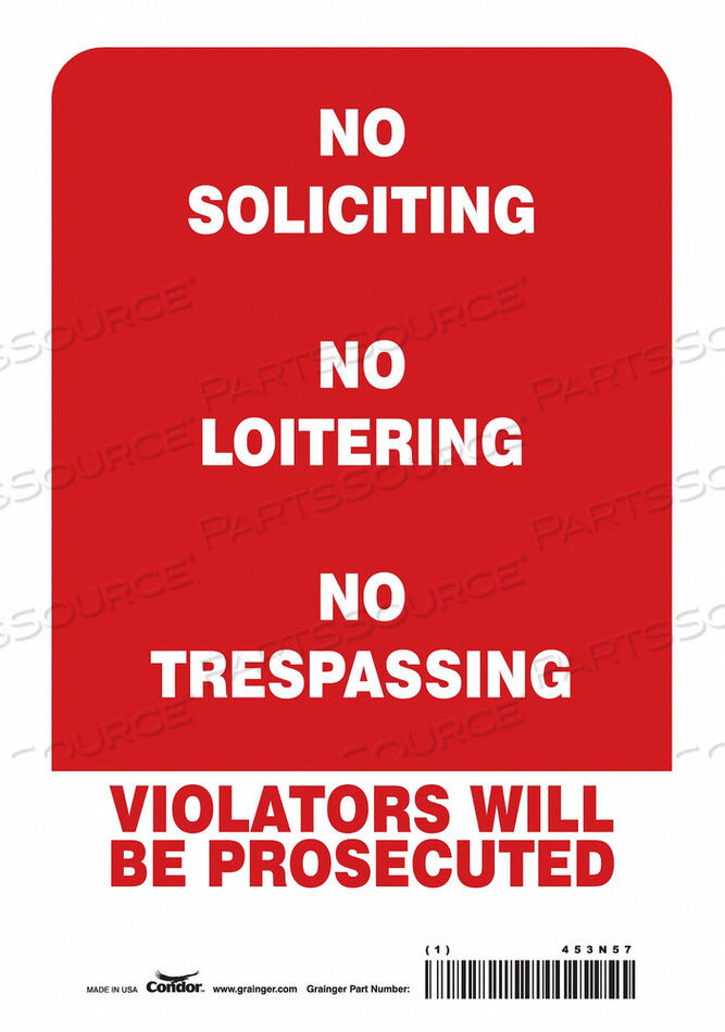 OEM#: 453N57ЗНАК БЕЗОПАСНОСТИ 10 H 7 W VINYL от Condor