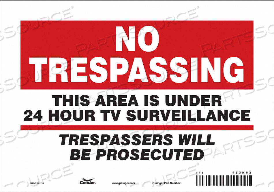 OEM#: 453N63ЗНАК БЕЗОПАСНОСТИ 7 H 10 W VINYL от Condor