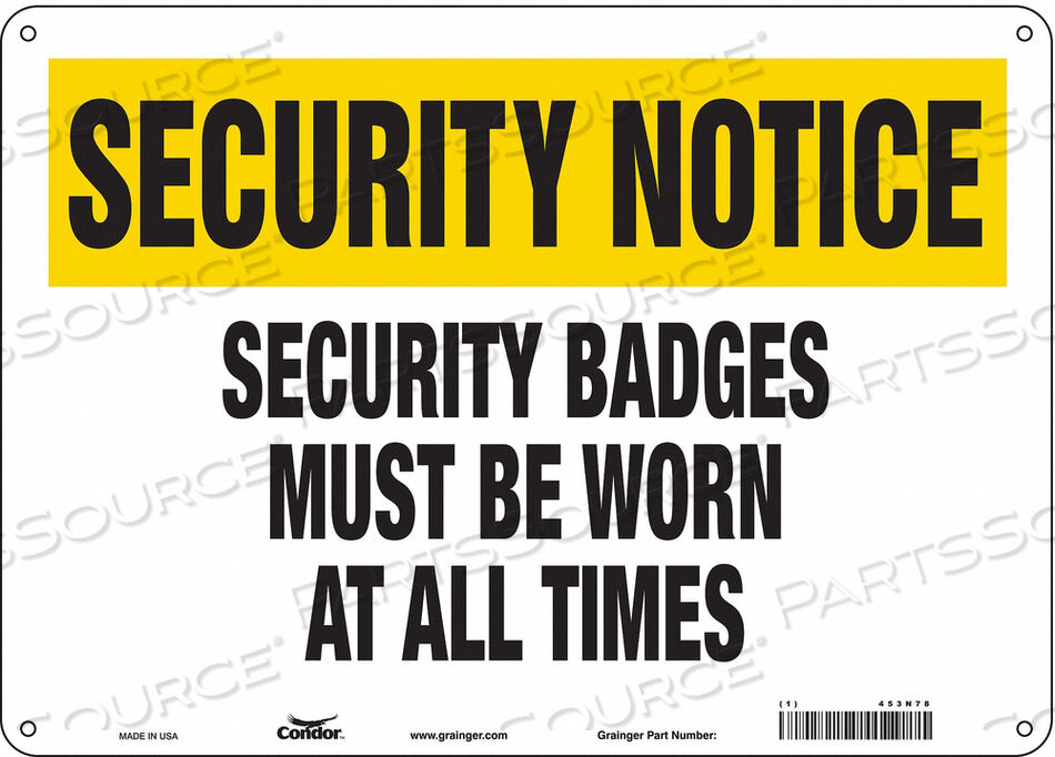 OEM#: 453N78ЗНАК БЕЗОПАСНОСТИ 10 H 14 W АЛЮМИНИЙ от Condor