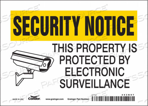 OEM#: 453N97J7030 ЗНАК БЕЗОПАСНОСТИ 5 H 7 W VINYL от Condor