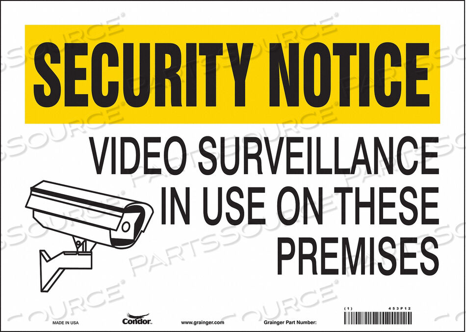 OEM#: 453P12J7031 ЗНАК БЕЗОПАСНОСТИ 10 H 14 W VINYL от Condor