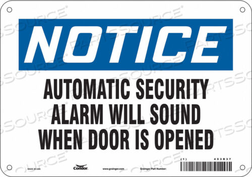 OEM#: 453R37ЗНАК БЕЗОПАСНОСТИ 7 H 10 W ПЛАСТИКОВЫЙ от Condor