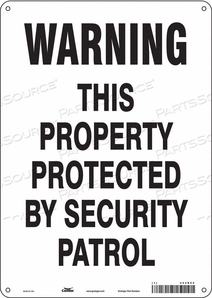 OEM#: 453R89ЗНАК БЕЗОПАСНОСТИ 14 H 10 W ПЛАСТИКОВЫЙ от Condor