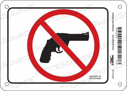 OEM#: 453T43ЗНАК ОТСУТСТВИЯ СКРЫТОГО ОРУЖИЯ 7 Ш 5 В от Condor