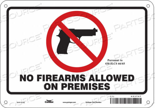 OEM#: 453T47Знак «НЕТ СКРЫТОГО ОРУЖИЯ» 10 Ш 7 В от Condor
