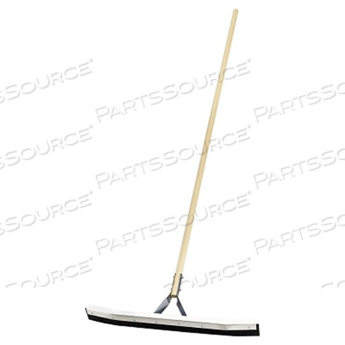 OEM#: 4624NON-SPARKING FLOOR AND DRIVEWAY SQUEEGEE, CURVED, 24 IN, BLACK RUBBER, INCLUDES STEEL BRACKETED HANDLE by Magnolia Brush