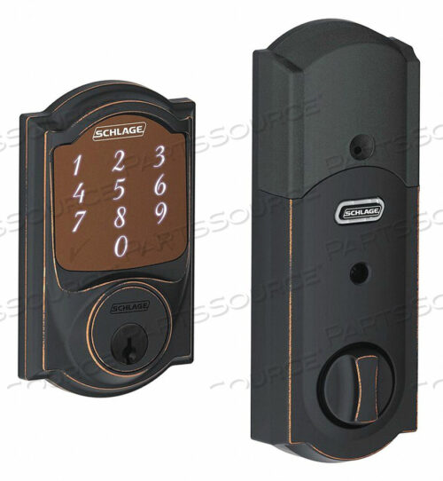 Электронный замок с засовом, античная бронза