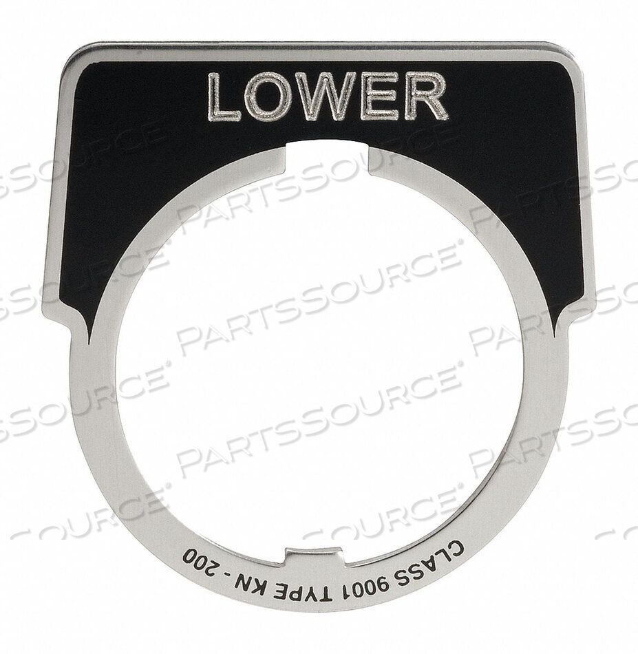 OEM#: 9001KN221ЛЕГЕНДНАЯ ПЛАСТИНА ПОЛУКРУГЛАЯ НИЖНЯЯ ЧЕРНАЯ от APC / American Power Conversion