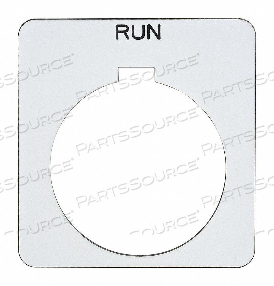 OEM#: 9001KN224WPLEGEND PLATE SQUARE RUN WHITE от APC / American Power Conversion