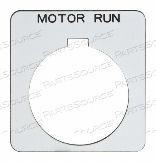 OEM#: 9001KN236WPLEGEND PLATE SQUARE MOTOR RUN WHITE от APC / American Power Conversion
