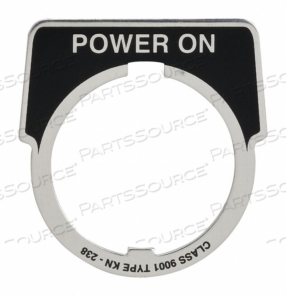 OEM#: 9001KN238ЛЕГЕНДНАЯ ПЛАСТИНА ПОЛУКРУГЛАЯ ПИТАНИЕ НА ЧЕРНОМ от APC / American Power Conversion