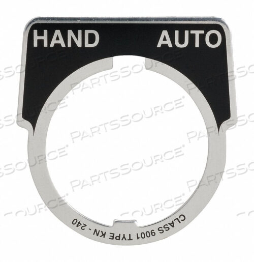 OEM#: 9001KN240LEGEND PLATE ПОЛУКРУГЛЫЙ HAND-AUTO. ЧЕРНЫЙ от APC / American Power Conversion