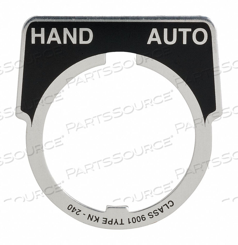 OEM#: 9001KN240LEGEND PLATE ПОЛУКРУГЛЫЙ HAND-AUTO. ЧЕРНЫЙ от APC / American Power Conversion