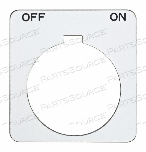 OEM#: 9001KN244WPLEGEND PLATE SQUARE OFF-ON WHITE от APC / American Power Conversion