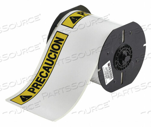 LABEL CARTRIDGE BLK/YLLW/WHT PRECAUCION