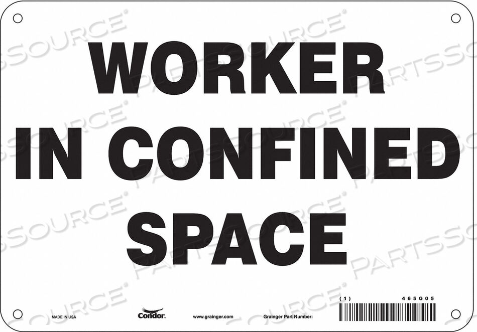 OEM#: 465G05ЗНАК БЕЗОПАСНОСТИ 7 H 10 W ПЛАСТИКОВЫЙ от Condor