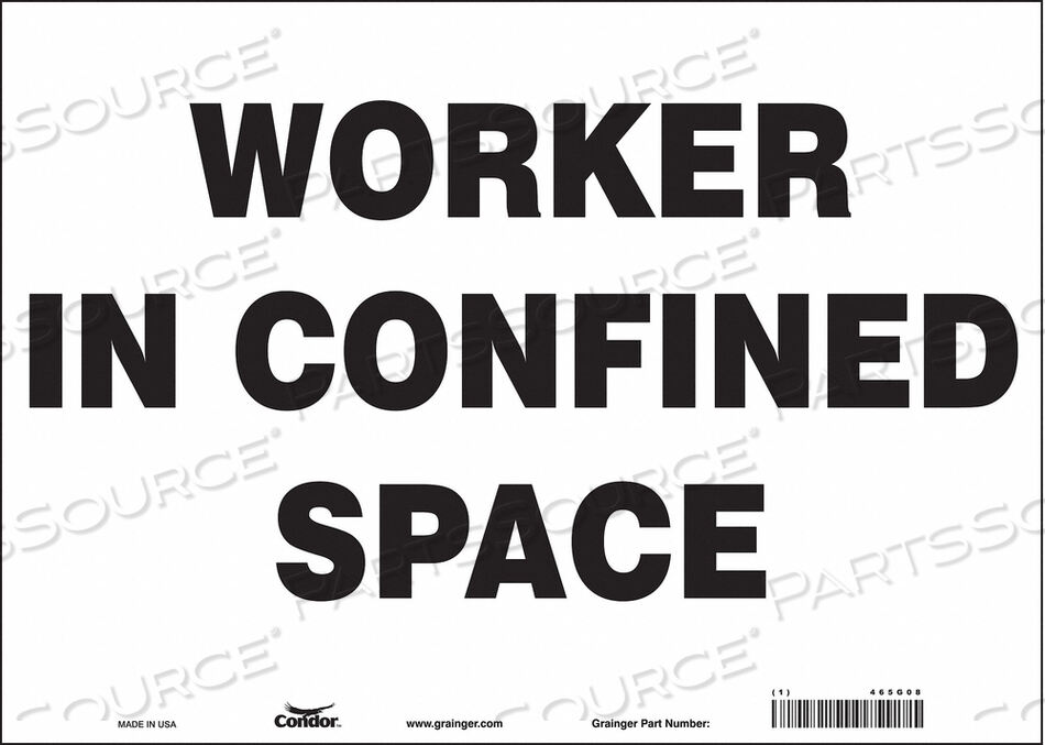 OEM#: 465G08ЗНАК БЕЗОПАСНОСТИ 10 H 14 W ВИНИЛОВЫЙ от Condor