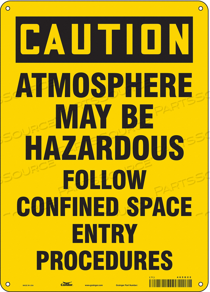 OEM#: 465G22ЗНАК БЕЗОПАСНОСТИ 14 H 10 W ПЛАСТИКОВЫЙ от Condor