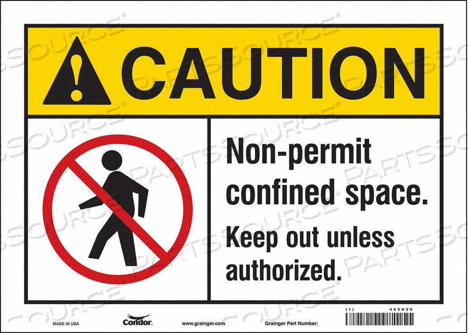 OEM#: 465H29ЗНАК БЕЗОПАСНОСТИ 10 H 14 W VINYL от Condor