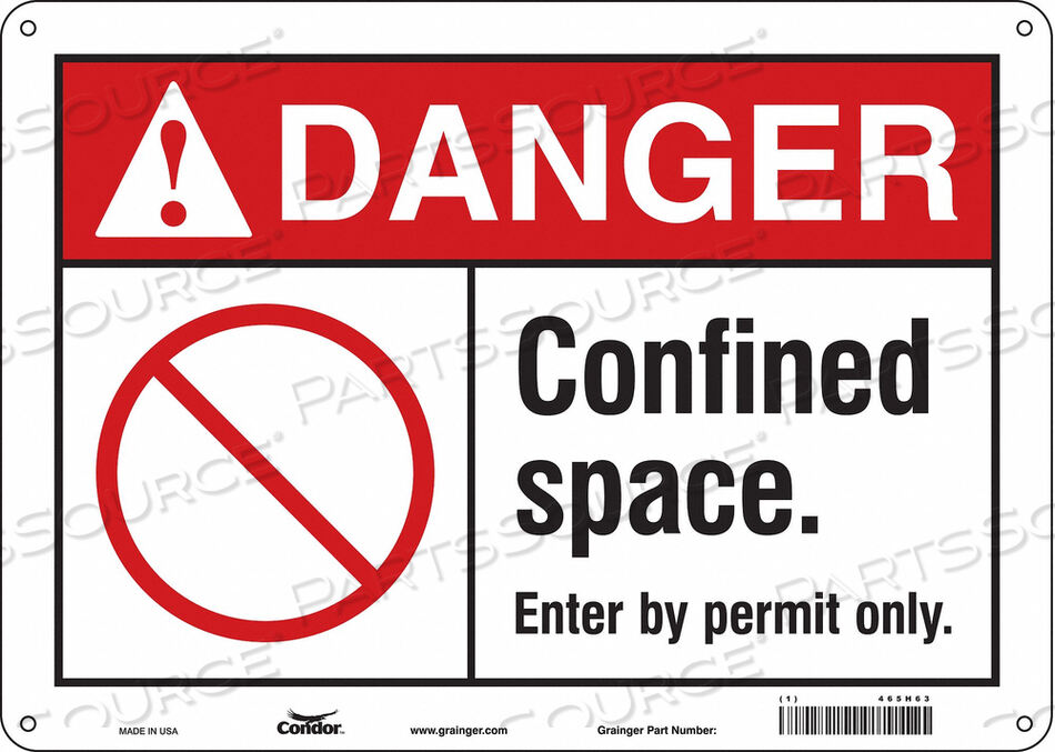 OEM#: 465H63ЗНАК БЕЗОПАСНОСТИ 10 H 14 W АЛЮМИНИЙ от Condor