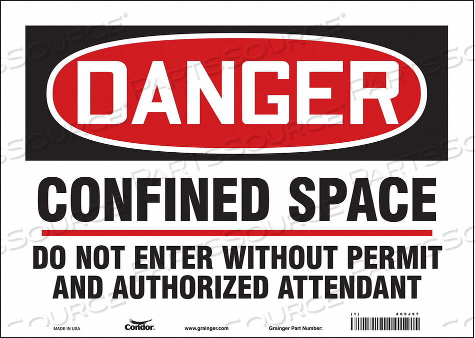 OEM#: 465J97ЗНАК БЕЗОПАСНОСТИ 10 H 14 W VINYL от Condor