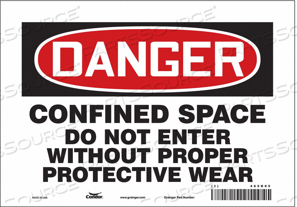 OEM#: 465K05ЗНАК БЕЗОПАСНОСТИ 7 H 10 W VINYL от Condor