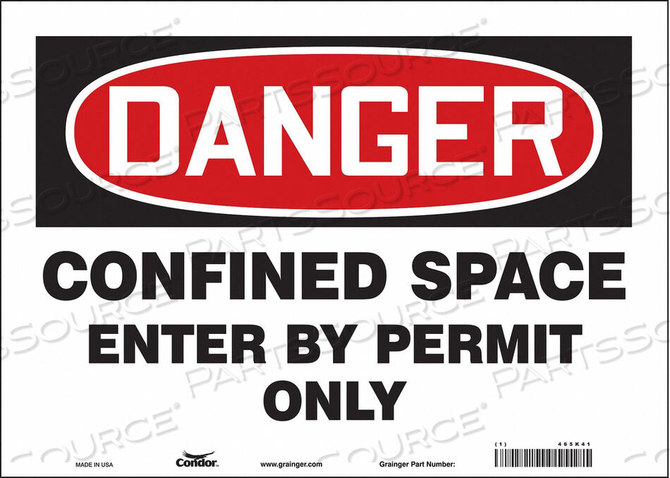 OEM#: 465K41ЗНАК БЕЗОПАСНОСТИ 10 H 14 W VINYL от Condor