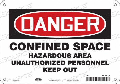 OEM#: 465L04ЗНАК БЕЗОПАСНОСТИ 7 H 10 W АЛЮМИНИЙ от Condor