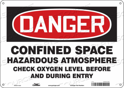 OEM#: 465L26J6918 SAFETY SIGN 10 H 14 W PLASTIC by Condor