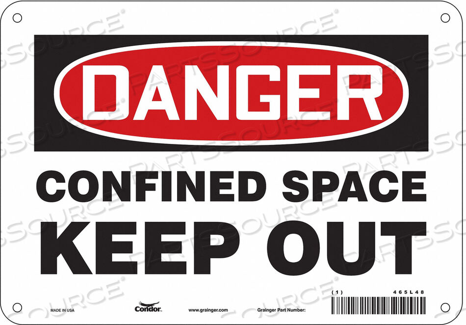 OEM#: 465L48ЗНАК БЕЗОПАСНОСТИ 7 H 10 W АЛЮМИНИЙ от Condor