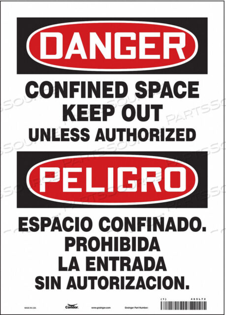 OEM#: 465L72ЗНАК БЕЗОПАСНОСТИ 14 H 10 W VINYL от Condor