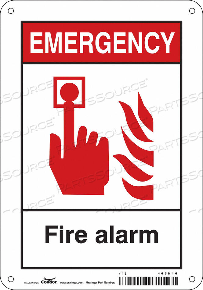 OEM#: 465N16ЗНАК БЕЗОПАСНОСТИ 7 ШX10 В 0,032 ТОЛЩИНА от Condor