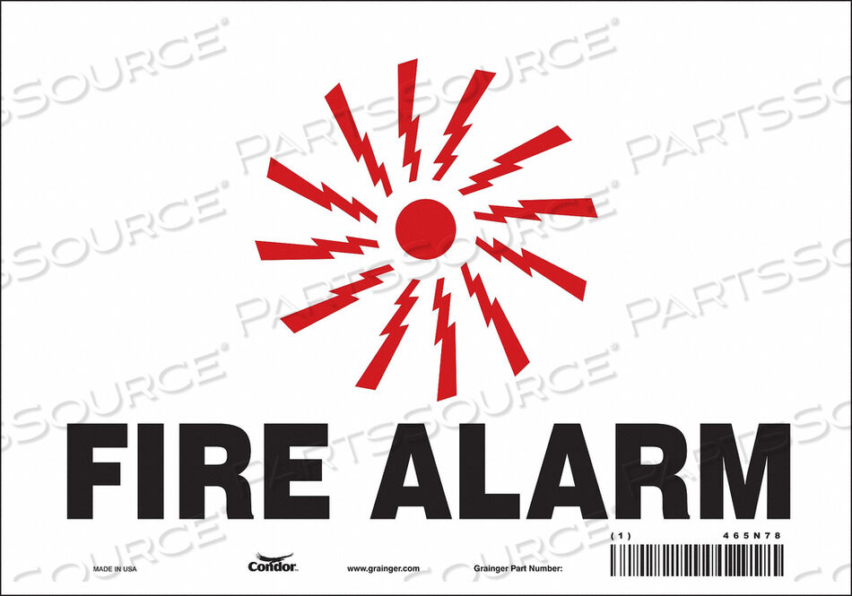 OEM#: 465N78ЗНАК БЕЗОПАСНОСТИ 10 ШX14 В 0,010 ТОЛЩИНА от Condor