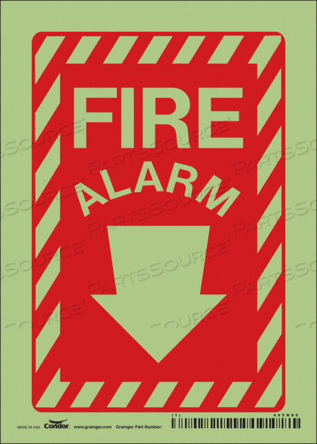 OEM#: 465N85ЗНАК БЕЗОПАСНОСТИ 5 ШX14 В 0,032 ТОЛЩИНА от Condor