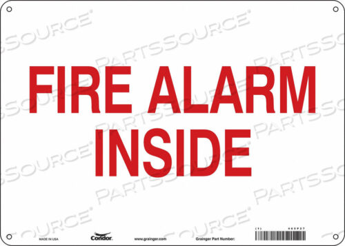 OEM#: 465P27SAFETY SIGN 14 WX10 H 0.004 THICKNESS by Condor