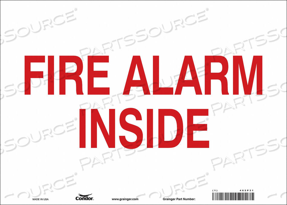 OEM#: 465P31ЗНАК БЕЗОПАСНОСТИ 14 Ш X 10 В 0,004 ТОЛЩИНА от Condor