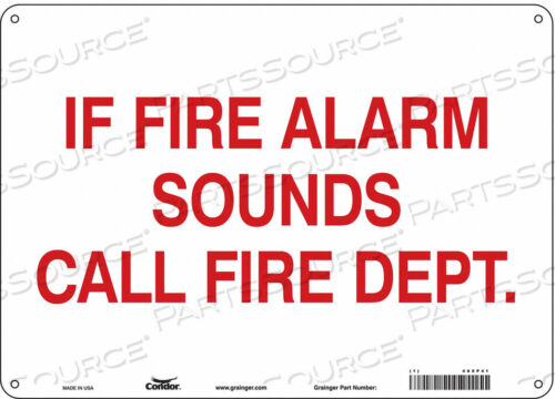 OEM#: 465P41SAFETY SIGN 14 W X 10 H 0.055 THICKNESS by Condor