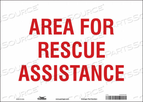 OEM#: 465P58SAFETY SIGN 14 WX10 H 0.004 THICKNESS by Condor