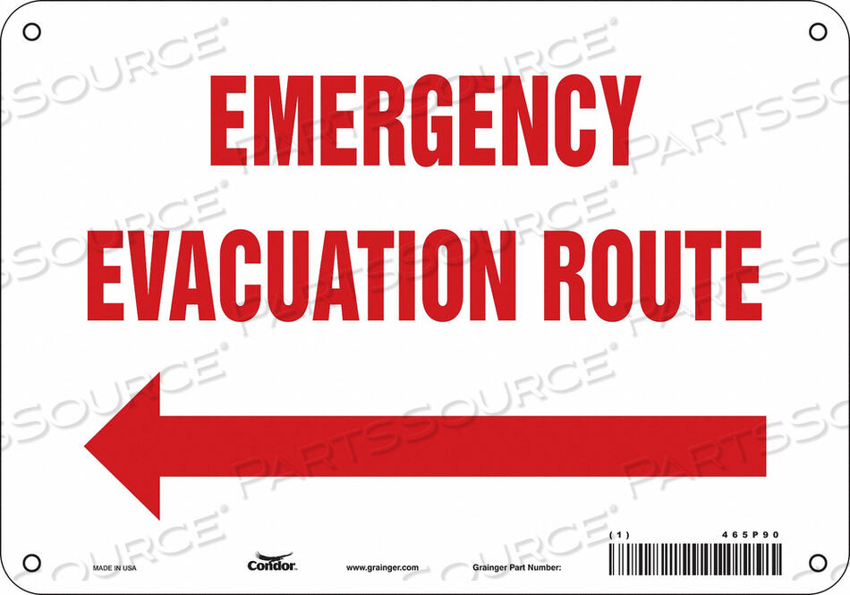 OEM#: 465P90ЗНАК БЕЗОПАСНОСТИ 10 ШX7 В 0,032 ТОЛЩИНА от Condor