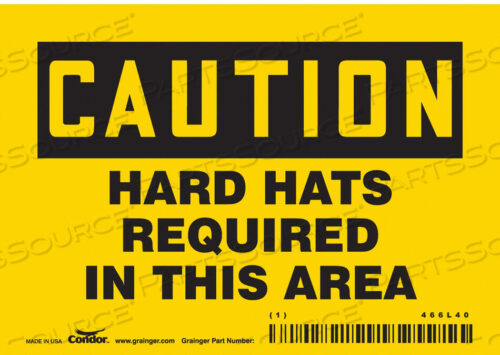 OEM#: 466L40ЗНАК БЕЗОПАСНОСТИ ИНДИВИДУАЛЬНАЯ ЗАЩИТА 3-1/2 H от Condor