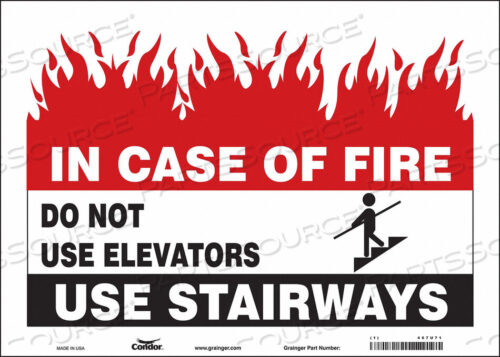 OEM#: 467U71SAFETY SIGN 10 X14 VINYL by Condor