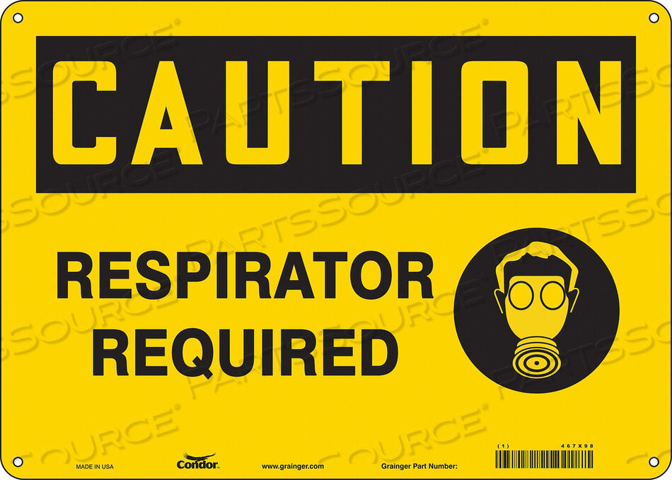 OEM#: 467X98SAFETY SIGN 14 W 10 H 0.004 THICKNESS by Condor