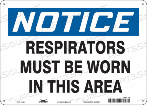 OEM#: 468A52SAFETY SIGN 14 W 10 H 0.055 THICKNESS by Condor